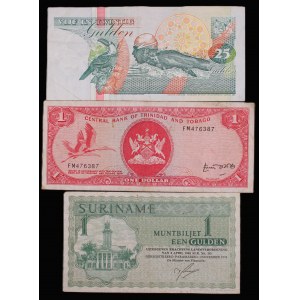 World. Lot of 3 Banknotes 1974-1994