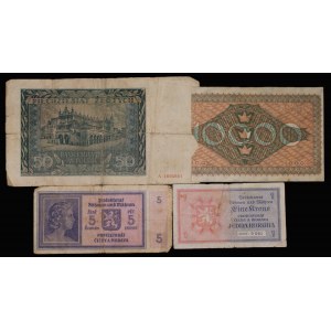 World. Lot of 4 Banknotes 1922-1942