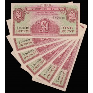 Great Britain. 1 Pound 1964 Armed Forces 6 Pcs