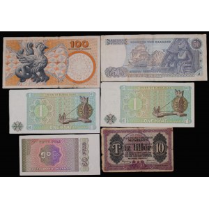 World. Lot of 6 Banknotes 1918-1992