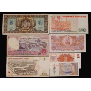 World. Lot of 7 Banknotes 1945-2006