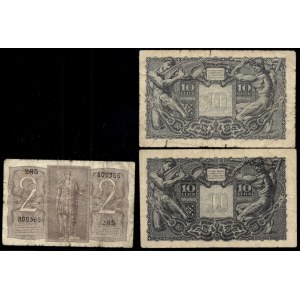 Italy. Lot of 3 Banknotes 1939-41