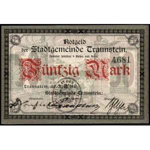 Germany. Traunstein 50 Mark 1919