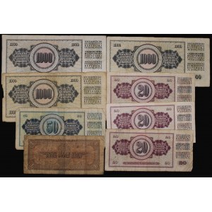 World. Lot of 8 Banknotes 1938-1979