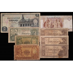 World. Lot of 8 Banknotes 1938-2002