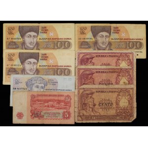 World. Lot of 8 Banknotes 1943-1998