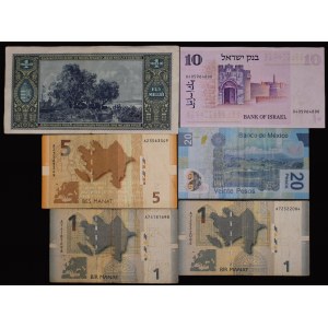 World. Lot of 6 Banknotes 1945-1993
