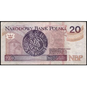 Poland. 1994 20 Zlotych Prefix YB REPLACEMENT