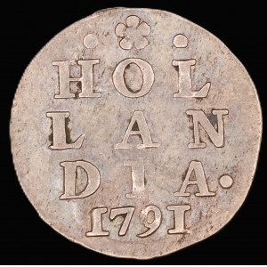 Netherlands. Holland 2 Stuiver 1791 Silver