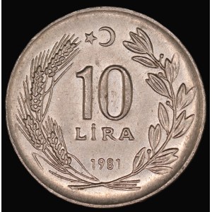 Turkey. 10 Lira 1981