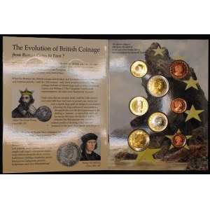 Great Britain. 2002 Prototype Euro Mint Set 8 Pcs