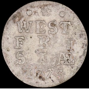 Netherlands. West Friesland 2 Stuiver 1775 Silver