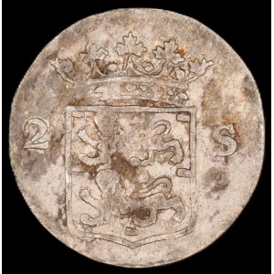 Netherlands. West Friesland 2 Stuiver 1775 Silver
