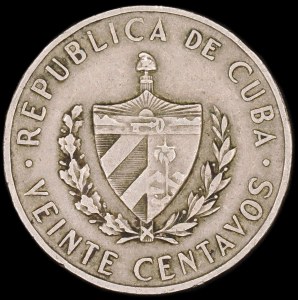 Cuba. 20 Centavos 1962