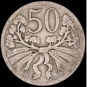 Czechoslovakia. 50 Haleru 1922