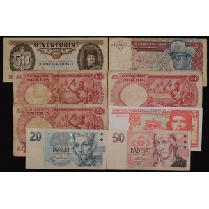 World. Lot of 8 Banknotes 1963-1991
