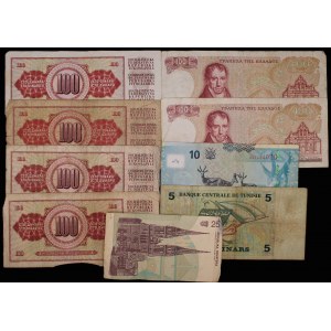 World. Lot of 9 Banknotes 1968-2002