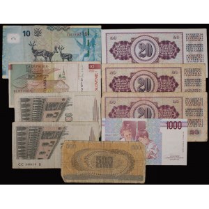 World. Lot of 9 Banknotes 1975-2002