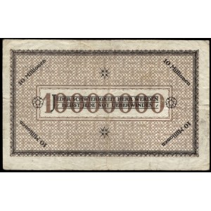 Germany. Duisberg 10 Million Mark 1923