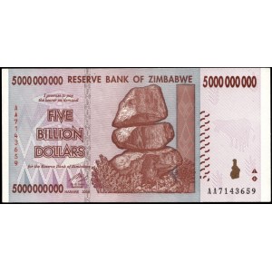 Zimbabwe. 5 Billion Dollars 2008