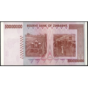 Zimbabwe. 5 Billion Dollars 2008