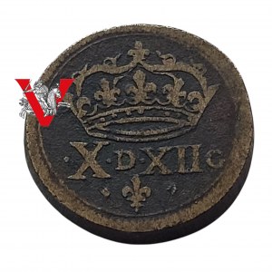 Henryk Walezy, Odważnik Monetarny 12 grains - 1/4 Ecu, XVI wiek, Oryginał Rzadkość