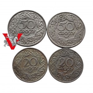 II RP Lot 4 Monety 50 i 20 groszy 1923