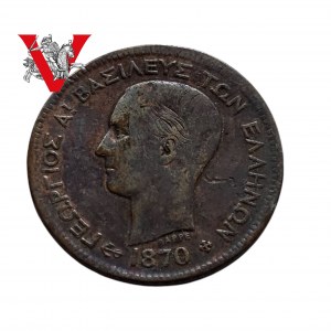 Grecja Monarchia 5 Lepta 1870