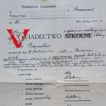 Świadectwo Gimnazjalne Nadzwyczajne, Brzeziany, Sierżant 51 Pułk Piechoty, 1933 r