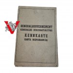 GG Okupacja Warszawa, Kenkarta 1943 ale używana też po wojnie, ciekawe