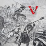 Powstanie Styczniowe, Bitwa, Szarża Ułanów i Kosynierów, Piękny Drzeworyt z 1863 roku. ! Warszawa Lublin