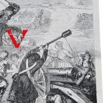 Powstanie Styczniowe, Bitwa, Szarża Ułanów i Kosynierów, Piękny Drzeworyt z 1863 roku. ! Warszawa Lublin