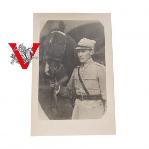 [VALOR RECOMMENDS] Memorabilia of Rotmistrz Wlodzimierz Budarkiewicz (Knight of the Virtuti Militari), 26th Lancers Regiment, 1st Podhale Rifle Regiment of the AK - original photo with dedication by the Rotmistrz