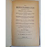 NAGLER G.K. - DIE MONOGRAMMISTEN - KOMPLET 5 TOMÓW plus indeks