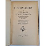 NAGLER G.K. - DIE MONOGRAMMISTEN - KOMPLET 5 TOMÓW plus indeks