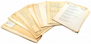 Pasternak Leon - Typescripts of works and translations 100 loose-leaf cards