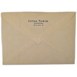 LETTER (handwritten) by Julian Tuwim to Leon Pasternak (date 26.XII.1949) autograph by J.T.
