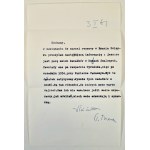 LIST(maszynopis) Tadeusza Brezy do Leona Pasternaka (data 3.I.1961) autograf Brezy