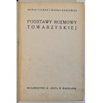 VAUBAN Marja, KURCEWICZ Michał - PODSTAWY ROZMOWY TOWARZYSKIEJ Wyd. 1935