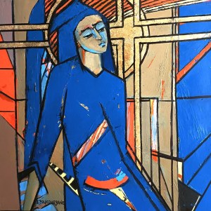 Elżbieta BOUKOURBANE (ur. 1958), Witraż Maryi, 2024