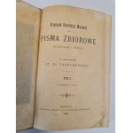 DZIERŻKRAJ-MORAWSKI - PISMA ZBIOROWE wierszem i prozą (tomy I, II, IV) wyd. 1882