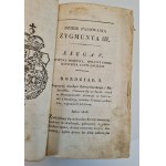 DZIEIE PANOWANIA ZYGMUNTA III KRÓLA POLSKIEGO - tom II, wyd. 1819