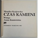 KRAJEWSKA Monika - CZAS KAMIENI Cmentarze Żydowskie wyd. I z 1982