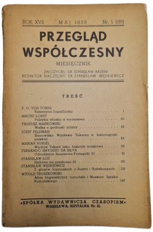 PRZEGLĄD WSPÓŁCZESNY - měsíčník, č. 5 (193), vydáno květen 1938