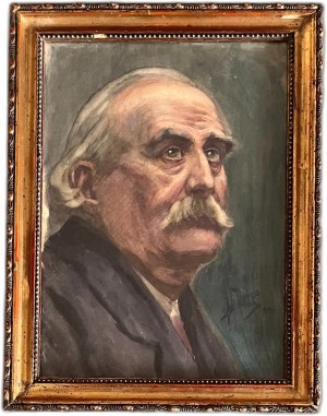Julian Fałat ( 1853 - 1929 ), Portret mężczyzny, 1890