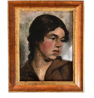 Ludomir Benedyktowicz ( 1844 - 1926 ), Portret dziewczyny, początek XX w. (?)