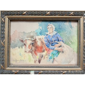 Jozef Graczynski ( 1866 - 1939), Shepherd, 1920s