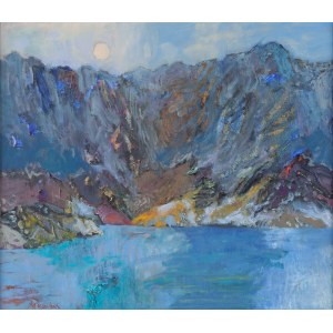 Jan Szancenbach (1928 Kraków - 1998 Kraków), Szary dzień z cyklu Morskie Oko, 1994