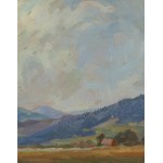 Mieczyslaw Serwin-Oracki (1912 Bochnia - 1978 Katowice), Landscape from Rycerka, 1967