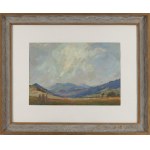 Mieczyslaw Serwin-Oracki (1912 Bochnia - 1978 Katowice), Landscape from Rycerka, 1967
